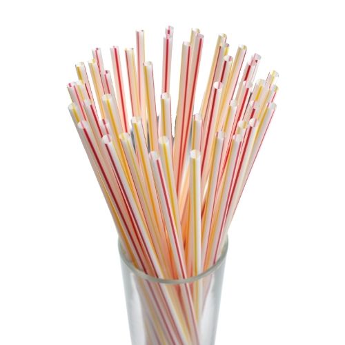 Трубочки кокт. 0,5*24 см.  250 шт/уп. гофрир. полосатые /1/48/ АКЦИЯ