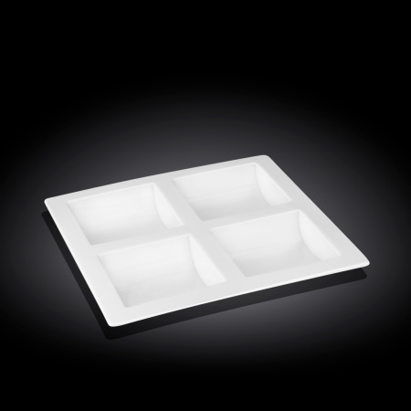 Менажница 4-х секц. 260*260 мм. квадр. Wilmax /1/3/12/