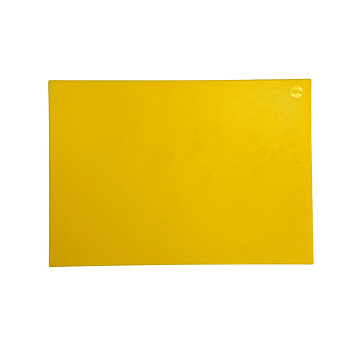 Доска разделочная п/п 600*400*18 мм. желтая поверхность шагрень /1/5/