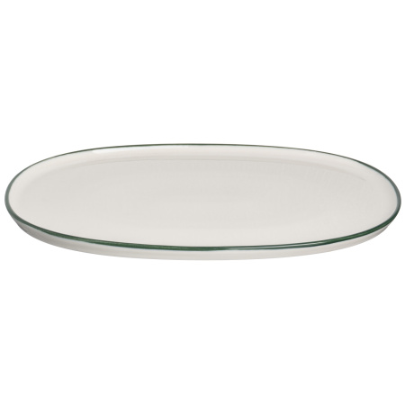 Блюдо овальное 340*230 мм. Линеа Зеленый, форма Хюгге Bonna /1/6/534/