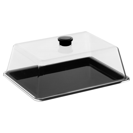 Крышка 27*21 см. h=9 см. поликарбонат, прозрачная (поднос 76859,76843,76851) GP /1/12/