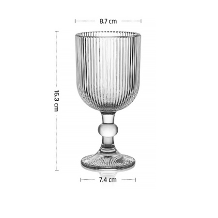 Бокал для вина 340 мл. d=87/74 мм. h=163 мм. Гэтсби MGline /6/24/ ВДОХНОВЕНИЕ