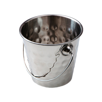 Ведерко для подачи  d=90/60 мм. h=90 мм. 350 мл. нерж. чеканное MGsteel /1/72/ АКЦИЯ