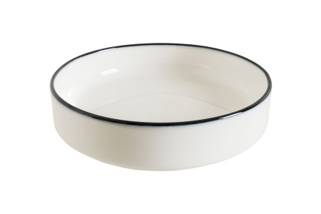 Салатник d=160 мм. 500 мл. h=40 мм. штабелир. Линеа Черный, форма Хюгге Bonna /1/12/