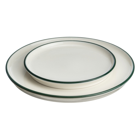 Тарелка d=220 мм. Линеа Зеленый, форма Хюгге Bonna /1/6/558/