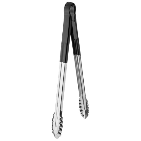 Щипцы универсальные 40 см. нерж. черная ручка MGsteel /1/120/