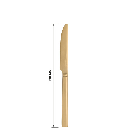 Нож десертный Грейс Золотой 18/10  3,5 мм 19,8 см. Bonna /12/