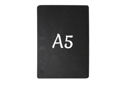 Ценник 210*148 мм. А5 меловой черный без подставки /1/ АКЦИЯ