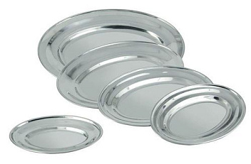 Блюдо овальное нерж. 41*29 см. MGsteel /1/36/